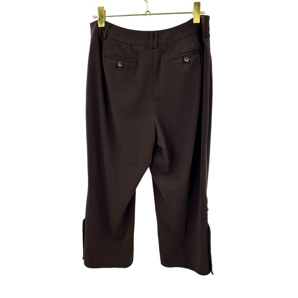 Lane Bryant Women’s Brown Flat Front Stretch Cropped Capri Pants‎ Size 14 - Picture 6 of 7